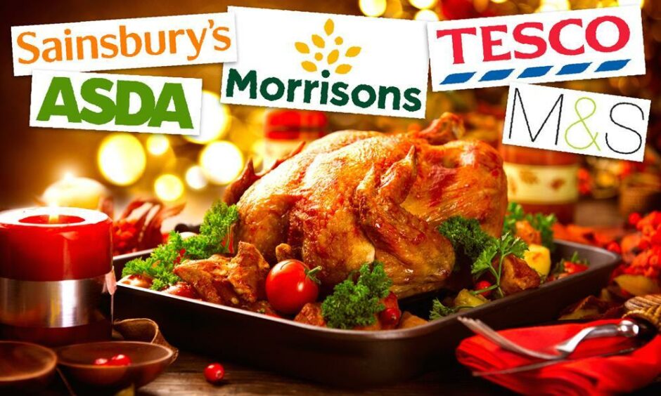 Which of the big 5 supermarkets can you buy Christmas dinner for four for under £30?