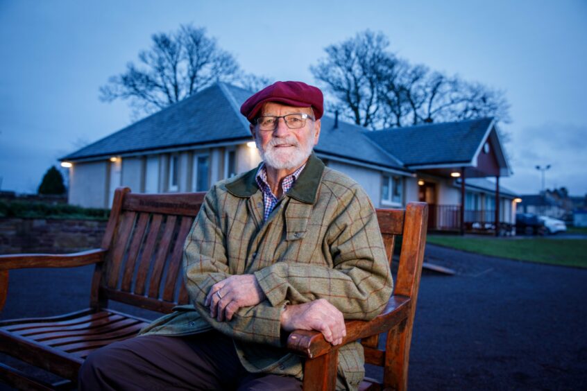 Ian Philip of Dunning was made an MBE for more than 30 years service to his local community.