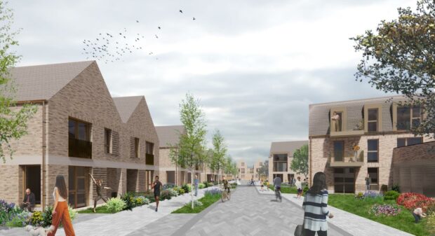 An artist impression of how phase one of the development at St Andrews West could look.