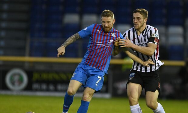 Michael Gardyne in action for Inverness against Dunfermline earlier in the season.