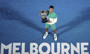 Novak Djokovic hasn't had reason to celebrate in Melbourne this year.