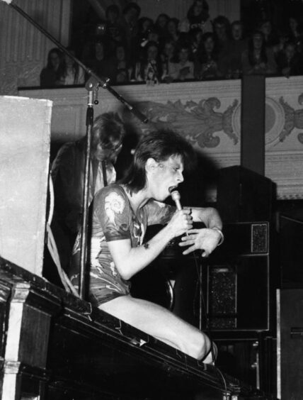 David Bowie played the Caird Hall in Dundee in 1973.