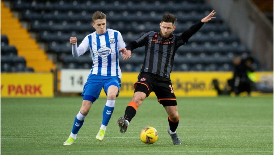 Calum Butcher was back in action against Kilmarnock