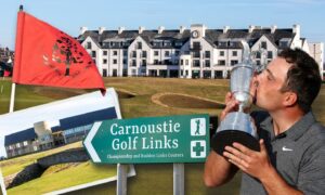 Carnoustie's Championship golf course is a gem in the Angus tourism crown. Pic: Kim Cessford/Roddie Reid/DCT Media.