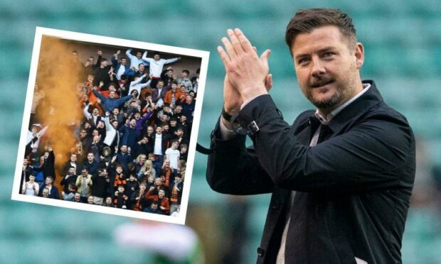 Tam Courts can't wait to welcome Dundee United fans back to Tannadice (Pics: SNS)