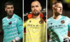 Tam Courts feels (L to R) Benjamin Siegrist, Carljohan Eriksson and Trevor Carson are all capable contenders for the goalkeeping spot at Dundee United. Supplied by SNS/Dundee United FC