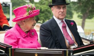 The Queen and Prince Andrew in happier times, at Windsor in 2017. Photo: Shutterstock.