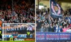 Dundee United (left) and Dundee fans will have one eye on their rivals' progress this season