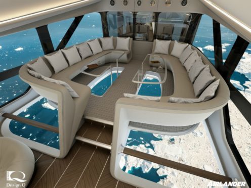Passengers will be able to enjoy “horizon-to-horizon” views on Airlander 10 (Hybrid Air Vehicles/PA)