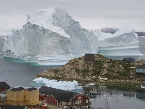 The iceberg is said to be grounded on the sea floor (AP)