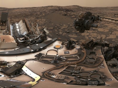 The Curiosity rover at Vera Rubin Ridge on Mars (NASA/JPL-Caltech/MSSS via AP)