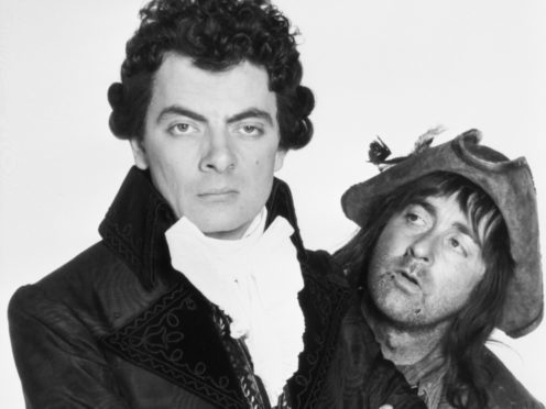 Comedy actors Rowan Atkinson (left) and Tony Robinson as Blackadder and Baldrick (PA)