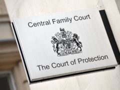 Signage for The Court of Protection and Central Family Court (Nick Ansell/PA)