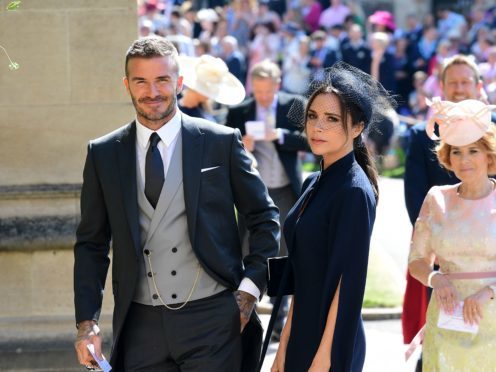 David and Victoria Beckham were among the celebrity guests at the Duke and Duchess of Sussex’s wedding (Ian West/PA)