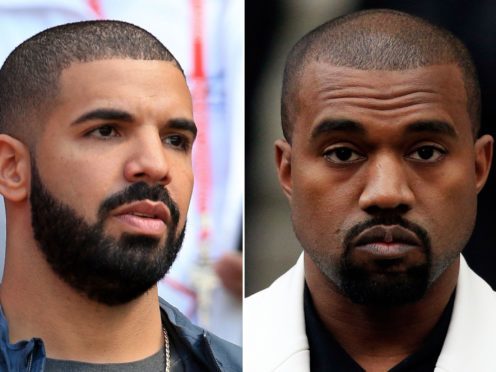 Drake has opened up on his feud with Kanye West (PA)