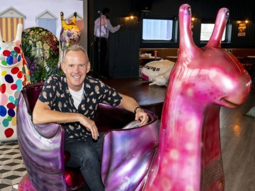 Undated handout photo of Fatboy Slim, aka Norman Cook, who is to change his moniker as he attempts to walk a marathon in a day while hunting down 50 giant snail sculptures for charity.