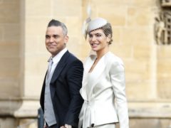 Robbie Williams’ wife and fellow X Factor judge Ayda Field said the couple are living in a ‘bliss bubble’ following the birth of their third child (Alastair Grant/PA)