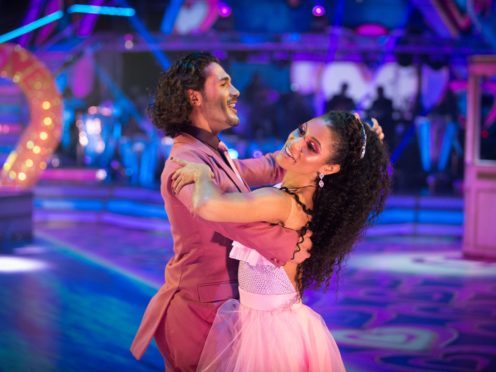 Graziano Di Prima and Vick Hope. (Guy Levy/BBC/PA)