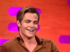 Chris Pine during filming for the Graham Norton Show (Ian West/PA)