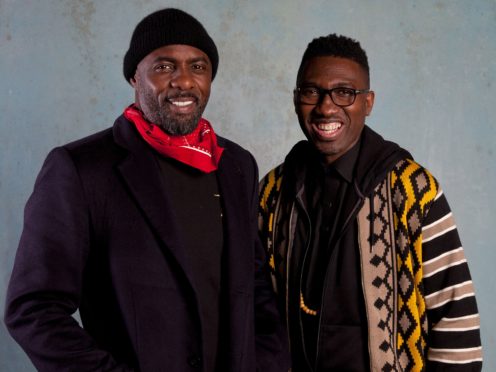 Idris Elba (left) with Kwame Kwei-Armah, artistic director of the Young Vic Theatre (David Sandison/Manchester International Festival/PA)