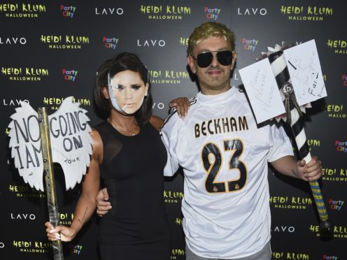 Singer and TV personality Mel B and boyfriend Gary Madatyan attend Heidi Klum’s 19th annual Halloween party at Lavo New York (Evan Agostini/Invision/AP)