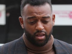 Former JLS star Oritse Williams, 31, of Croydon, London, arrives at Wolverhampton Crown Court where he is charged with rape.