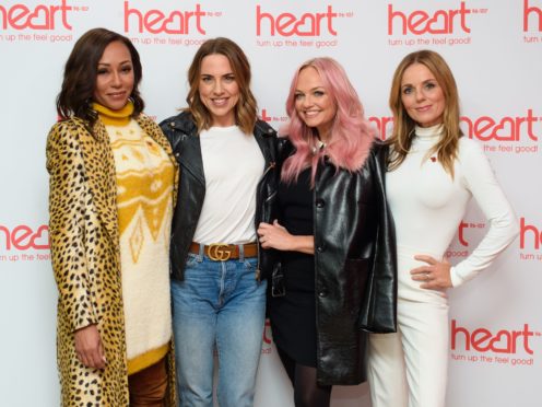 File photo dated 07/11/18 of Spice Girls (left to right) Melanie Brown, Melanie Chisholm, Emma Bunton and Geri Horner. The group have thanked their fans after selling out nine stadium shows.
