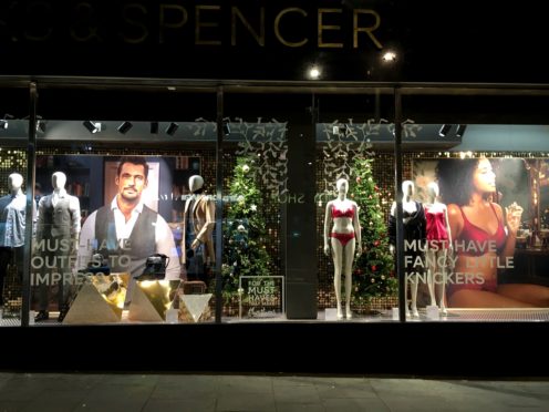 The Marks & Spencer window display (Fran Bailey/Facebook/PA) and issued