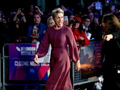 Frances McDormand attending the premiere of Three Billboards Outside Ebbing, Missouri at the closing gala of the BFI London Film Festival, at the Odeon Leicester Square, London (PA)