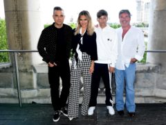 X Factor judges Robbie Williams, Ayda Field, Louis Tomlinson and Simon Cowell (Ian West/PA)