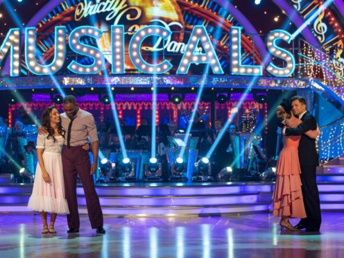 Karen Clifton, Charles Venn, Ashley Roberts and Pasha Kovalev hear their fate after the dance-off in Strictly Come Dancing (Guy Levy/PA)