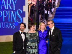 Lin-Manuel Miranda, Emily Mortimer, Emily Blunt and Colin Firth attending the European premiere of Mary Poppins Returns (Matt Crossick/PA)