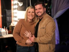 John Drennan and Daniella Anthony were reunited with the police officers who found their lost wedding ring on US TV (Michael Rozman/Warner Bros/PA)