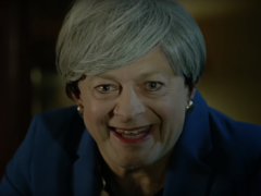 Actor Andy Serkis has put in a terrifying turn as Prime Minister Theresa May (Credit: We Wants It /Facebook/PA)