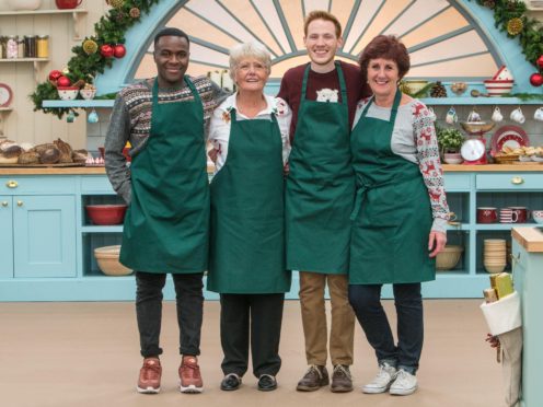 Four bakers return for the Christmas special (Channel 4)