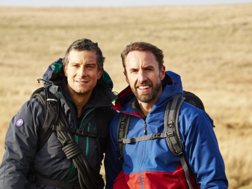 Bear Grylls and Gareth Southgate on their trek (Betty/ITV)
