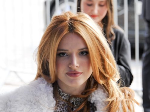 Bella Thorne said she was ‘proud’ to have gained weight as she shared throwback pictures (Edward Smith/PA)