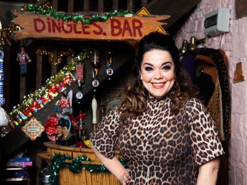 Handout photo issued by ITV of Lisa Riley playing Mandy Dingle (ITV)