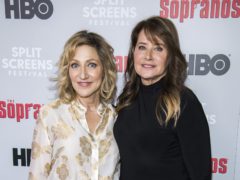 Edie Falco, left, and Lorraine Bracco attend The Sopranos 20th anniversary event in New York (Charles Sykes/Invision/AP)
