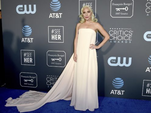 Lady Gaga and Emily Blunt stunned on the blue carpet of the Critics Choice Awards (Jordan Strauss/Invision/AP)