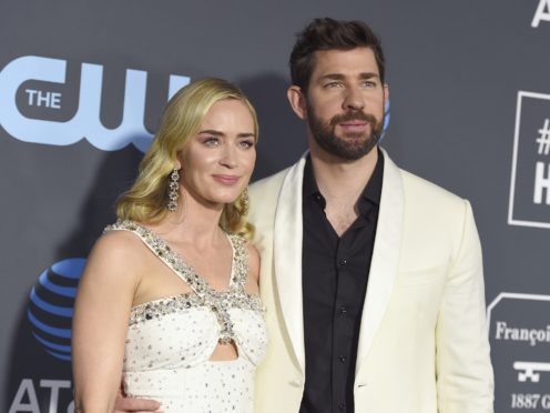 John Krasinski called wife Emily Blunt ‘the love of my life’ in an emotional acceptance speech (Jordan Strauss/Invision/AP)