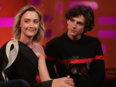 Saoirse Ronan (left) and Timothee Chalamet (Isabel Infantes/PA)