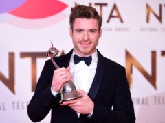 Richard Madden with the award for best Drama Performance at the National Television Awards (Ian West/PA)