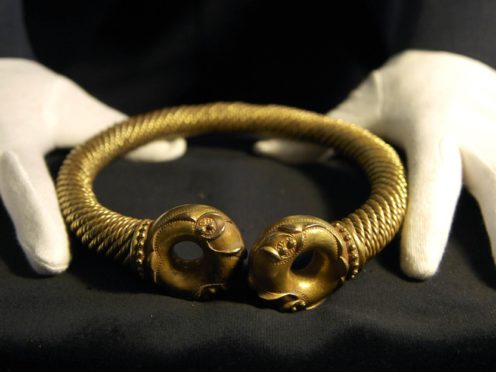 An Iron Age torc at the British Museum (Clive Gee/PA)