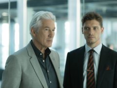 Richard Gere, left, and Billy Howle in new BBC drama MotherFatherSon (Laurence Cendrowicz/BBC/PA)