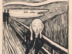 The Scream Lithograph, created by Edvard Munch (British Museum)