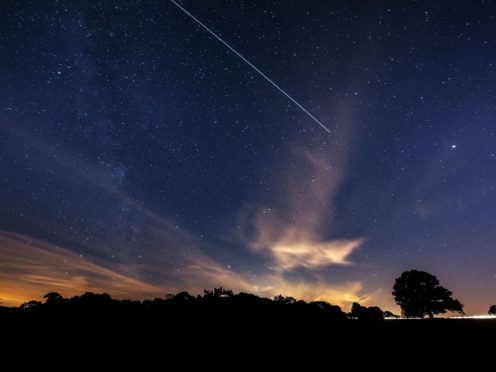 The International Space Station passing over Belvoir Castle, Leicestershire (Neil Squires/PA)