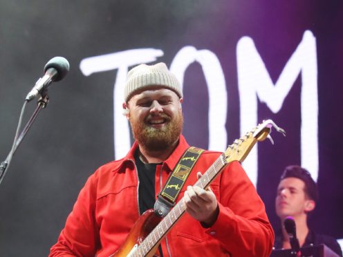 Tom Walker on stage (Isabel Infantes/PA)