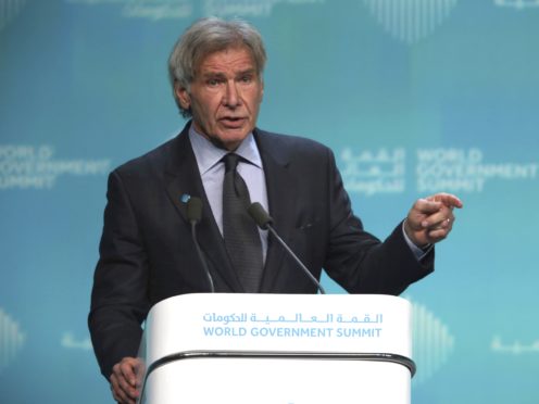 Harrison Ford at the World Government Summit in Dubai (Jon Gambrell/AP)