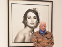 Photographer David Bailey at a press preview of his new exhibition at the Gagosian Art Gallery in London. (Nick Ansell/PA)